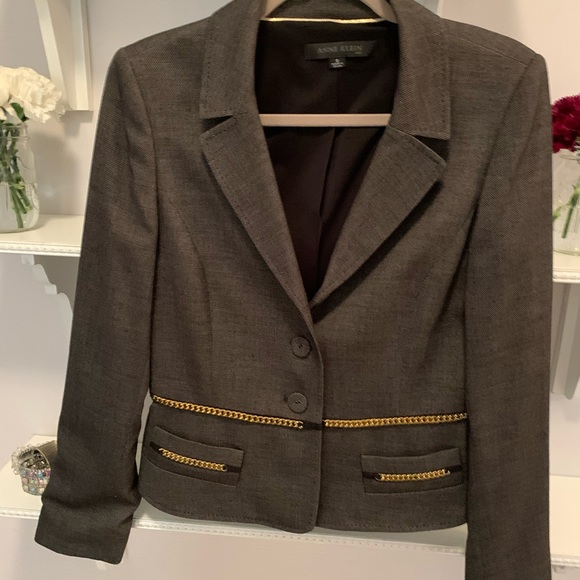 Ann Klein Jacket Chain Details EUC - Picture 8 of 8